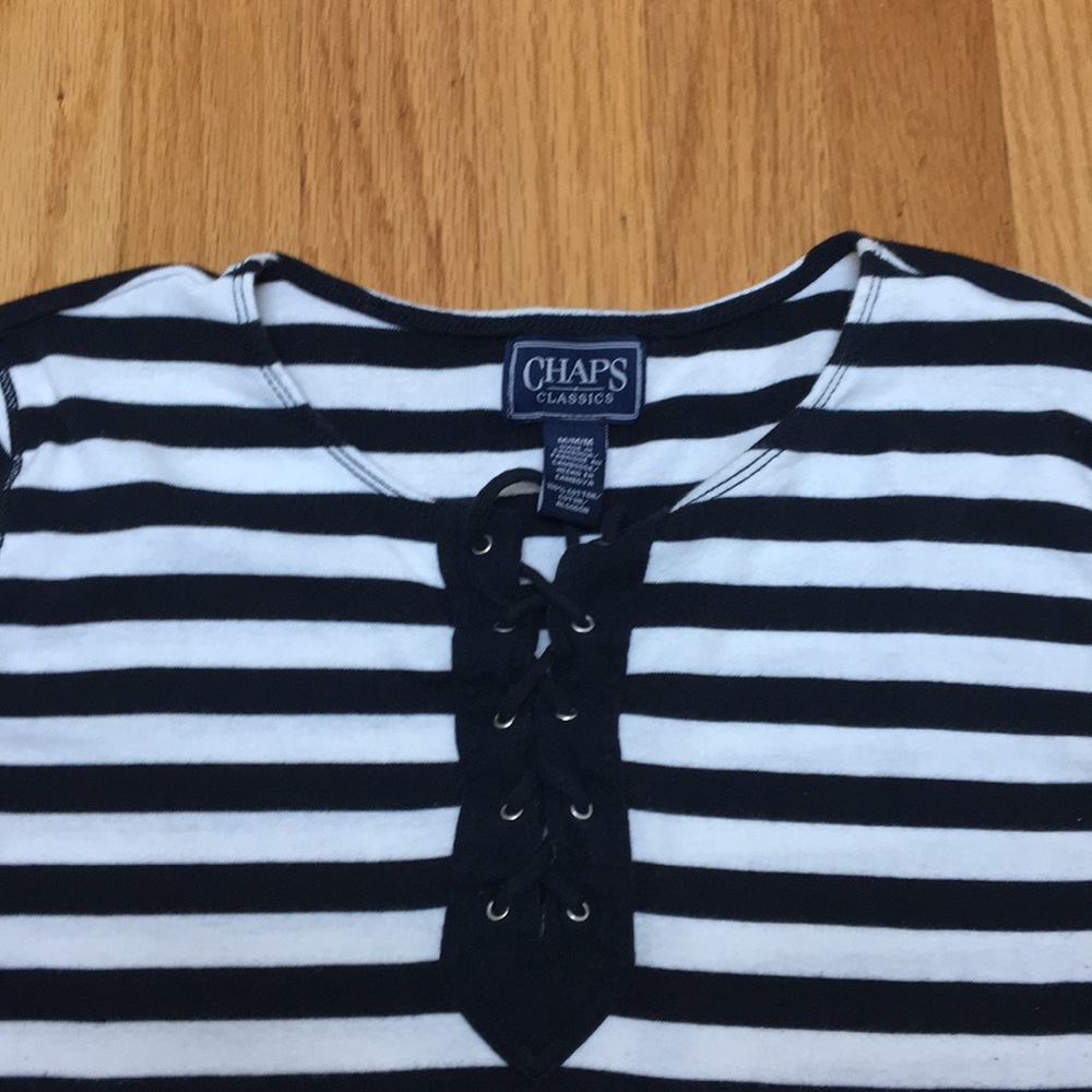 Chaps Navy Top - Picture 2 of 4